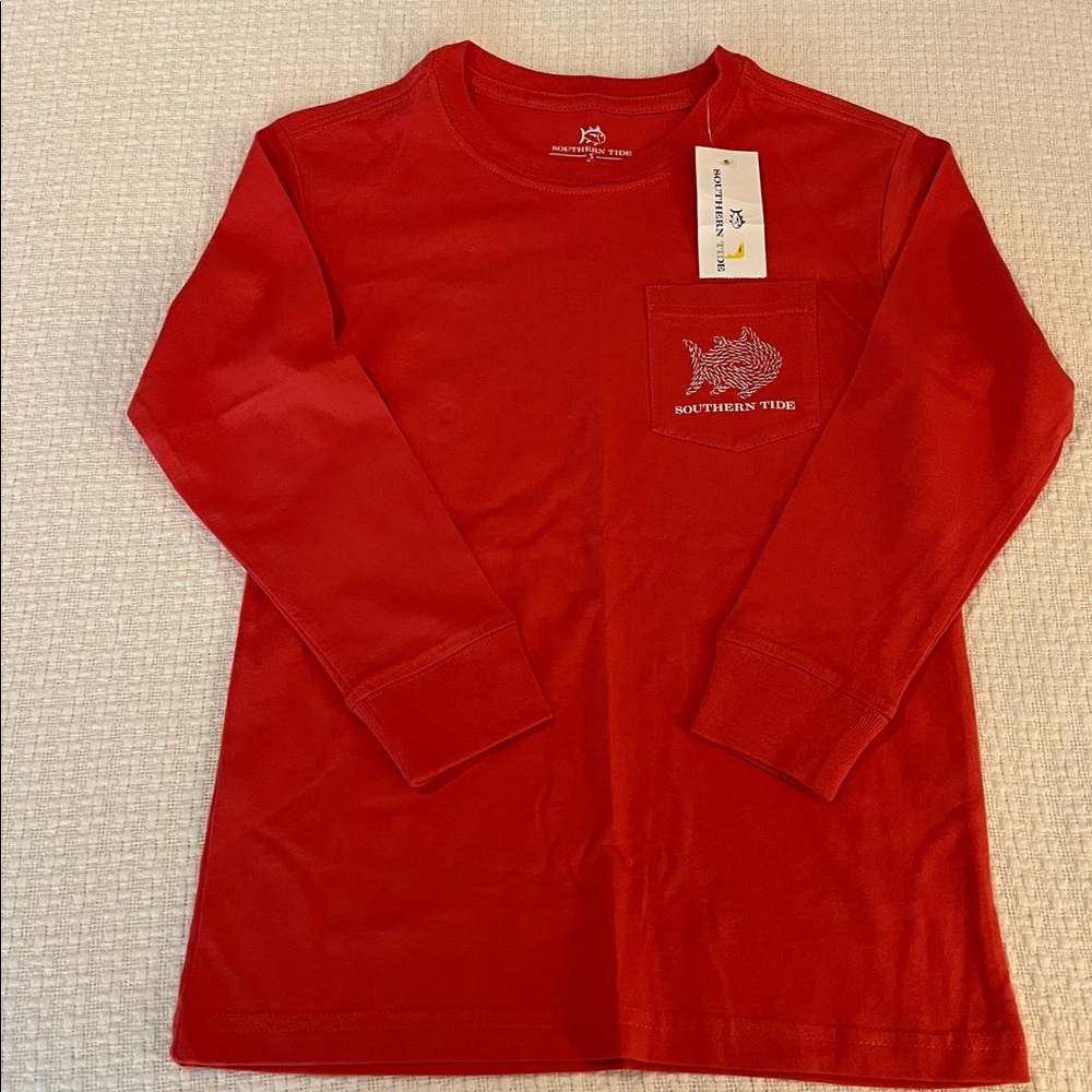 BNWT!  Southern Tide Classic Red Crew Neck Shirt Size small
